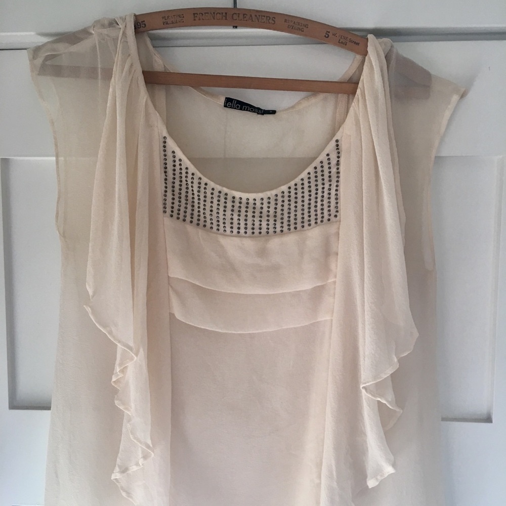 Ella Moss | Flutter Sleeve Chiffon Top + Tank